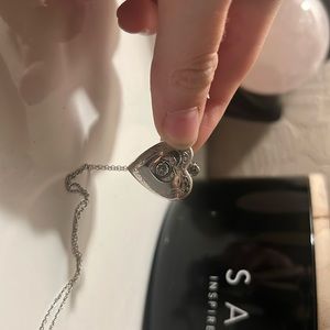 Rodger’s Jewerly Cubic Zirconia Necklace with Sterling Silver! Locket!